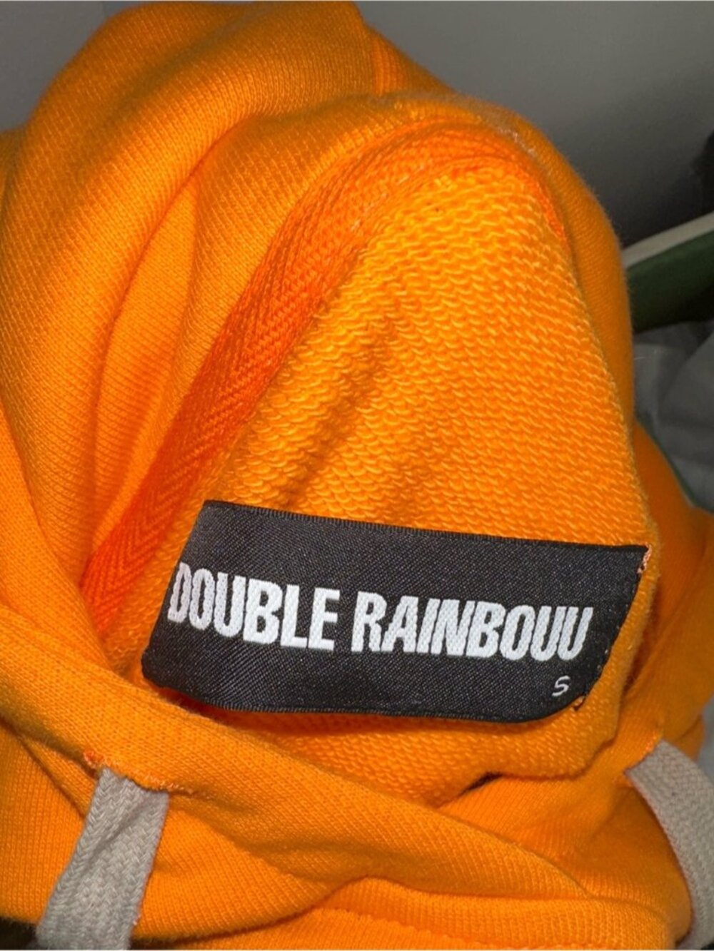 NEW Double Rainbouu Orange graphic Couch Surf Oversized Hoodie Sweater designer - Picture 6 of 10
